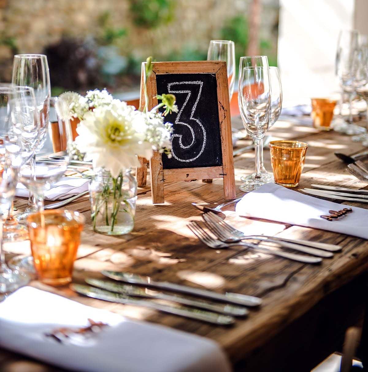 Rustic Event Table Setting