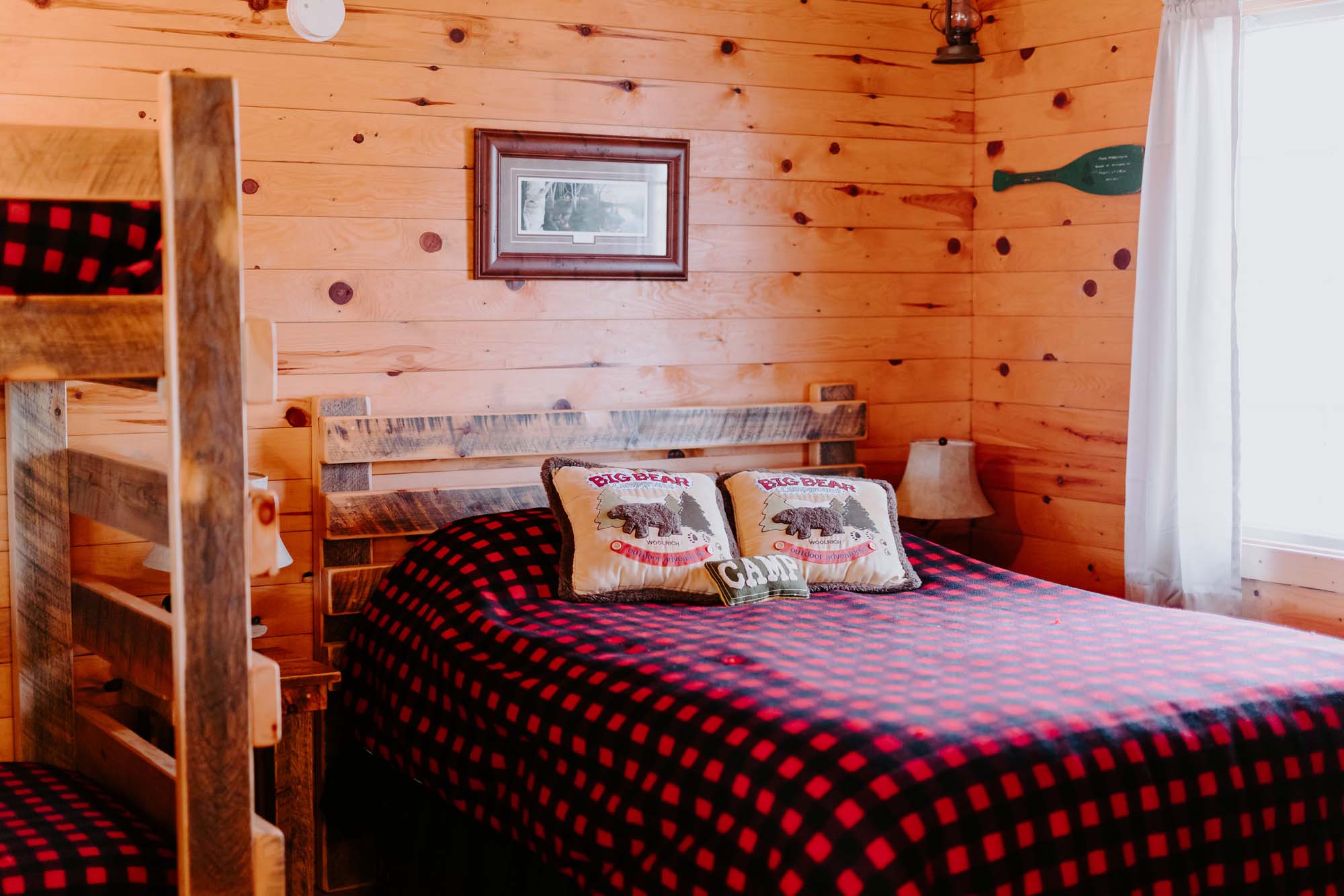 Smokey's Hide-A-Way Cabin Bedroom