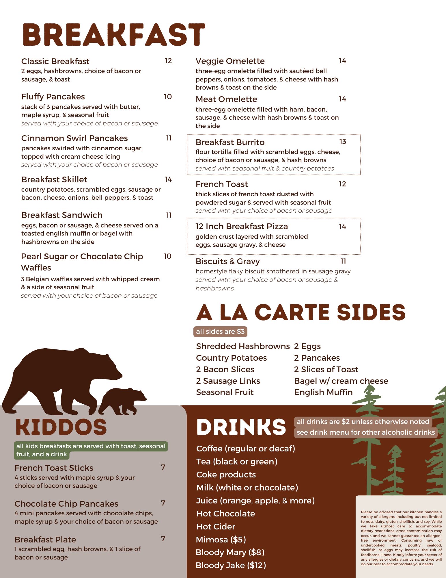 jack pines cookhouse breakfast menu jack pines cookhouse breakfast menu